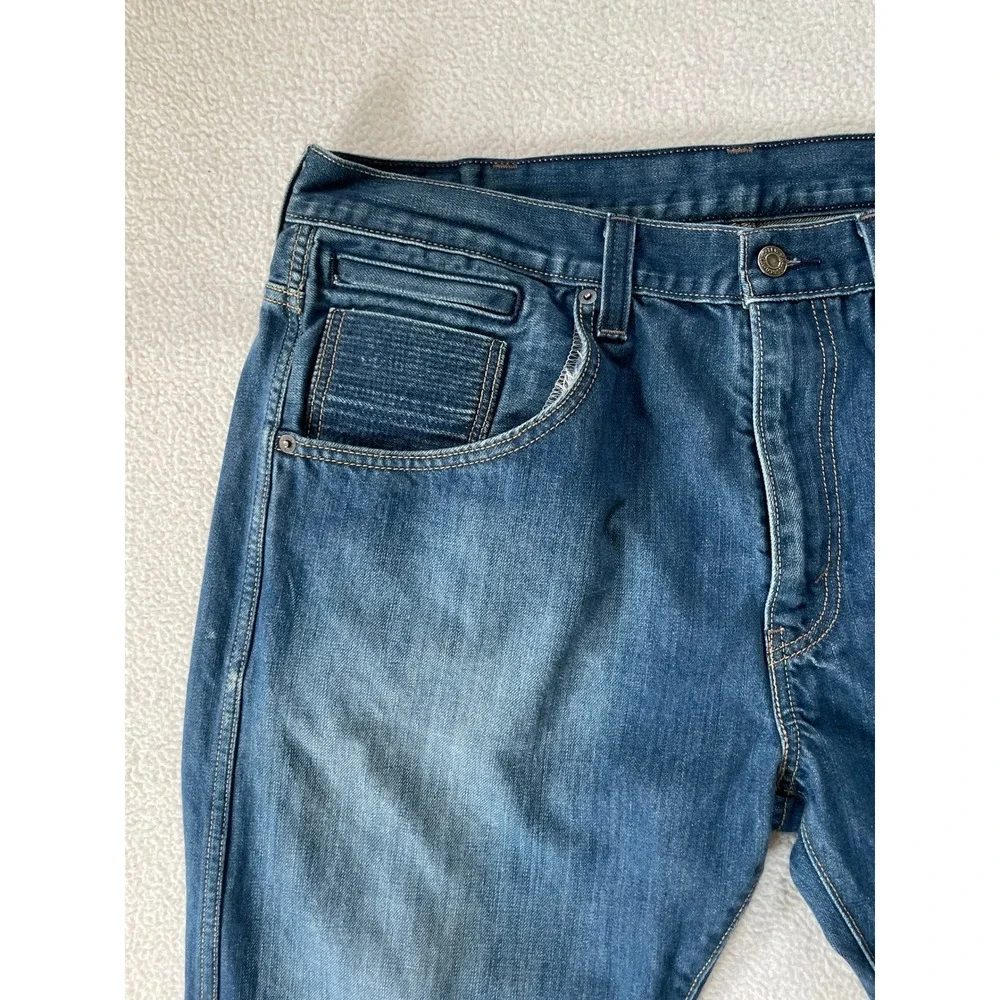 8 Pocket 90s Y2k Levi's Mens 38 x 30 569 Loose Straight Jeans Blue Medium Wash